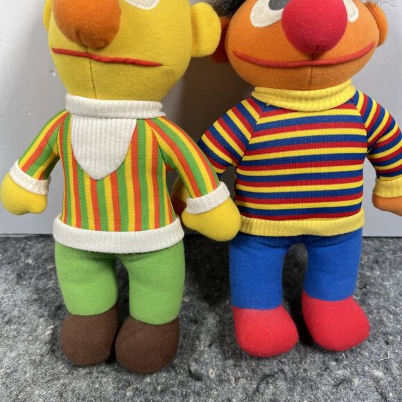Sesame Street Ernie & Bert Plush, 11" Playskool, 1984. CLEAN & Washable - Picture 9 of 12